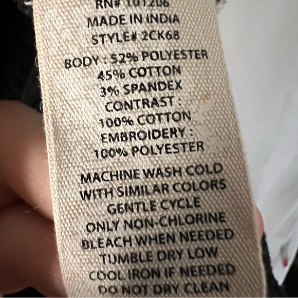 Soft Surroundings Womens Lucy Topper Twilight embroidered ribbed cardigan Size M - Picture 9 of 11